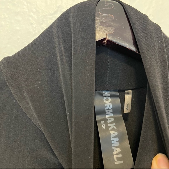 Norma Kamali Black Dress Turtle Long Sleeve Thumbholes Medium 38 - Picture 9 of 9